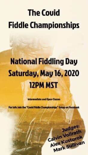 Check out the Covid Fiddle Contest happening online on National Fiddling Day, Saturday May 16. 12pm MST Spread the word! #fiddling #fiddle #contest #nationalfiddllingday #online #music facebook.com/groups/1617921… @calvinvollrath @PattiKusturok @cathysproule
