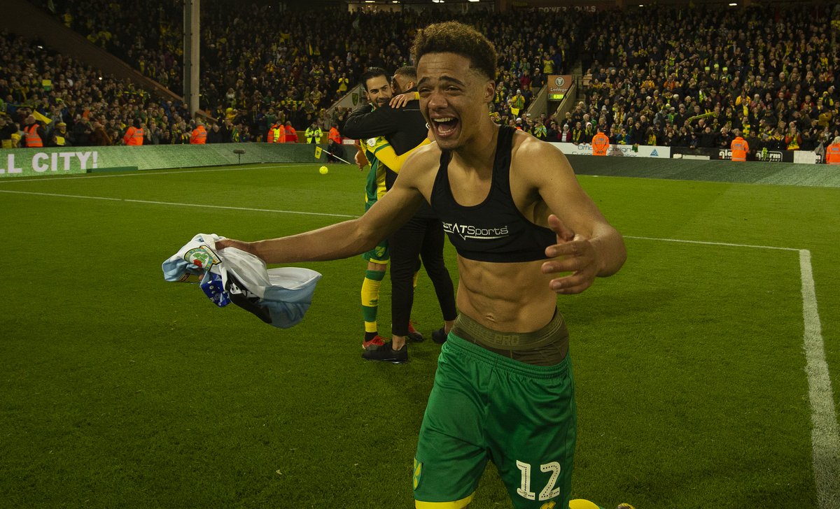 NorwichCityFC's tweet photo. Reliving that promotion feeling one year on... 🙌

💛 #OnThisDay 💚 https://t.co/biQ86vG34Q