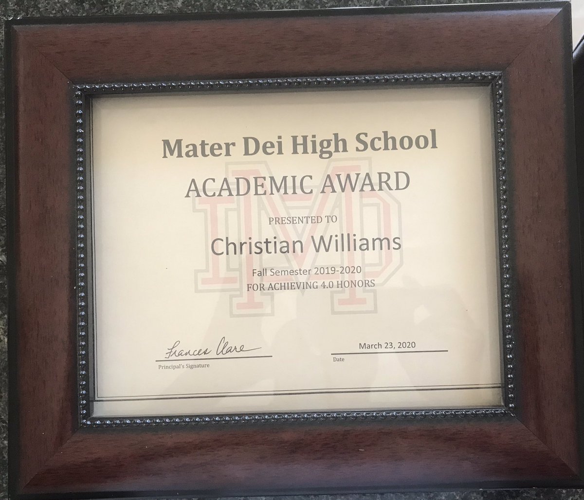 Congrats @CJWilliams_03 Another semester of achieving above a 4.0 gpa. Extremely impressive! Keep checking boxes Son. #hardworkisundefeated #prouddad