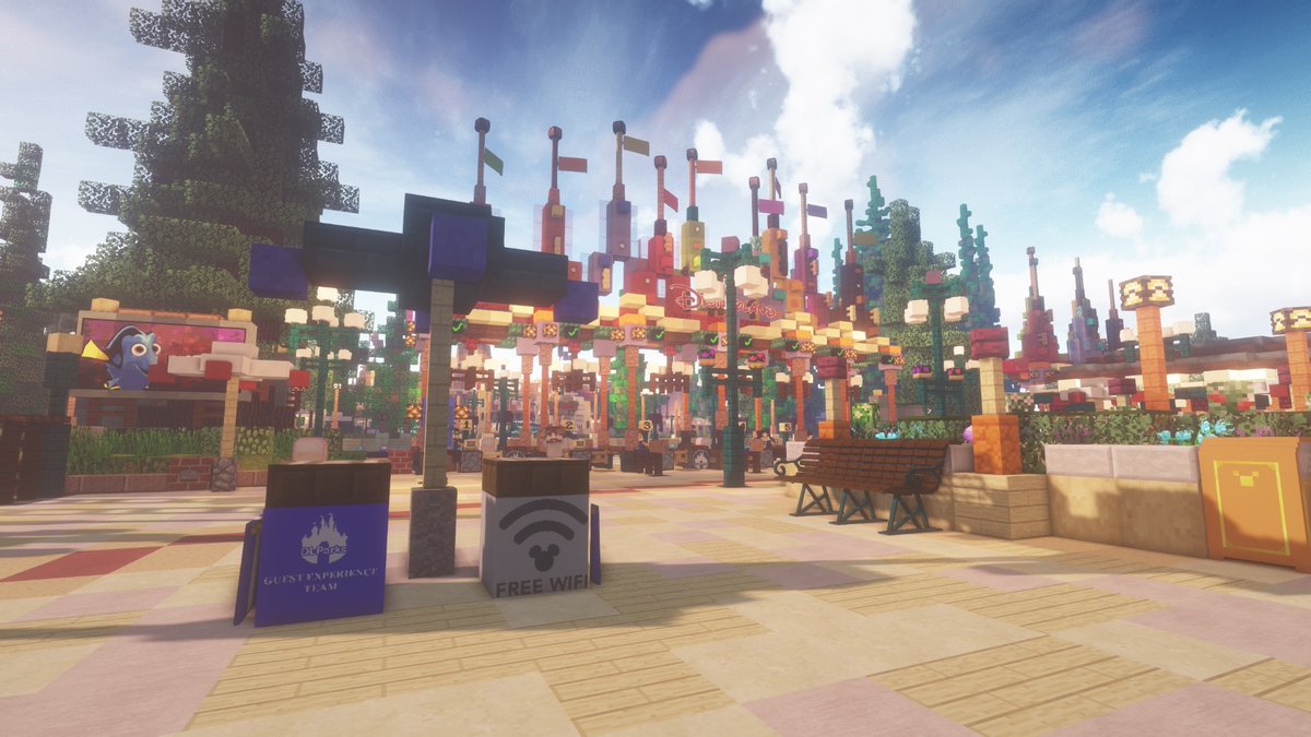 mcDLParks's tweet image. Que pensez vous de notre nouvelle esplanade ? 
#disneyland #Minecraft
