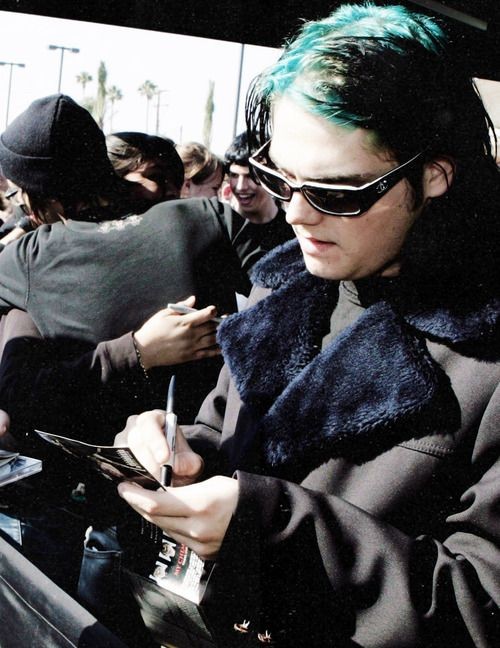 gerard wearing sunglasses; a thread