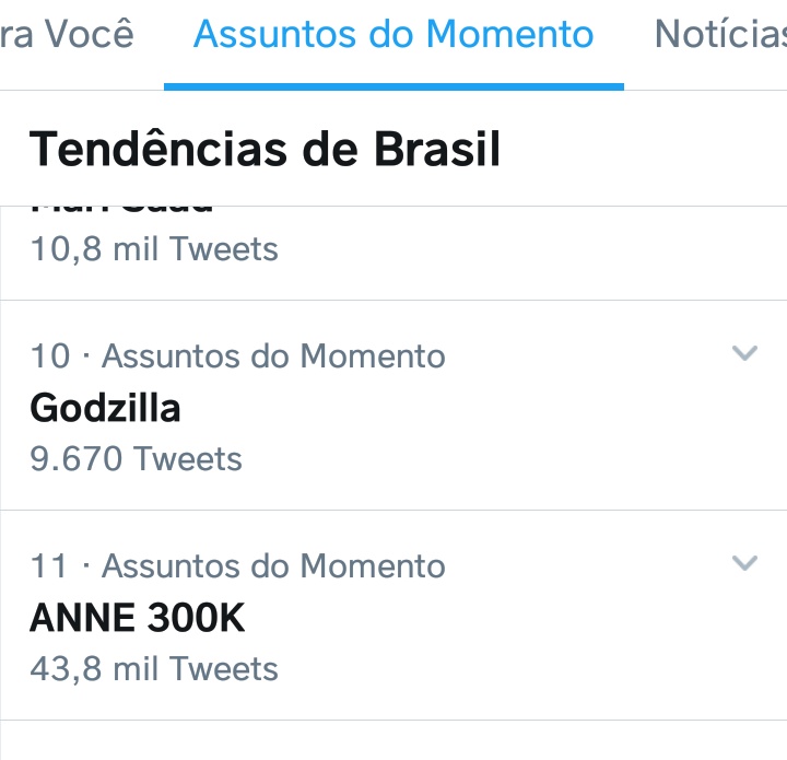 annenationbr's tweet image. A tag ANNE 300K está em 11° lugar nos Trends brasileiros e em 8° lugar nos Trends canadenses!