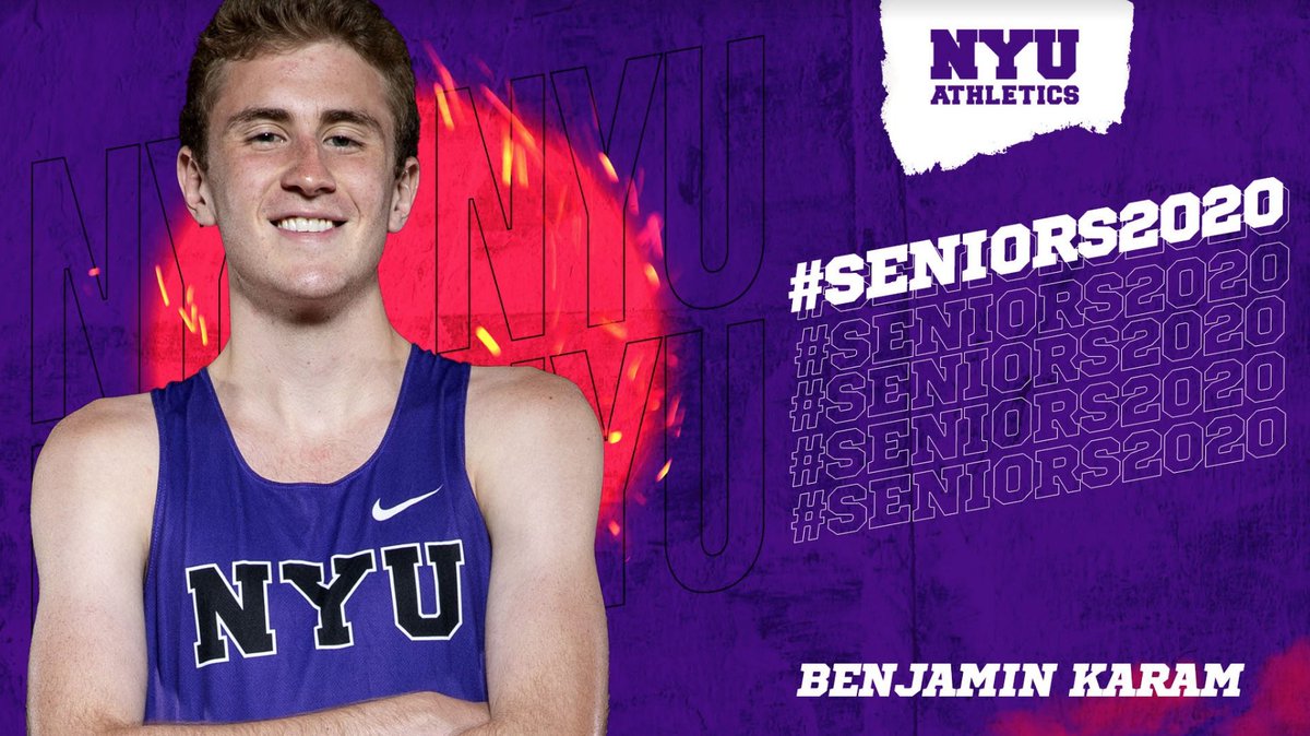 Today’s senior spotlight features distance runner Ben Karam! Karam, a New York City native, has been an impactful four-year member for the track team. 🏃‍♂️