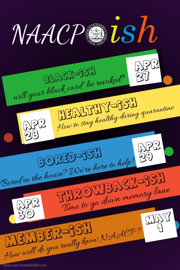 You thought COVID was going to cancel NAACP Week? Think again, NAACP Week kicks off tomorrow with Black-ish! Will your Black card be revoked?👀