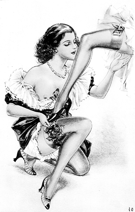 Adoration...

Illustration from "Libertinage du retroussé " (1937) by Herric, a pseudonym of French artist Chéri Hérouard.