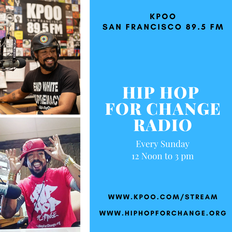 HipHopforChang3's tweet photo. Please share this folks!
Hip Hop For Change #RADIO on right now! Nothing but local, councious, #BayArea #HipHop for the #community! Tell a friend and #tunein at https://t.co/Ly2pRyZFAW
.
#Nonprofit #music #positive #grassroots
#hiphopmusic #sanfrancisco #oakland #hiphopforchange https://t.co/CLzyyKTdVY
