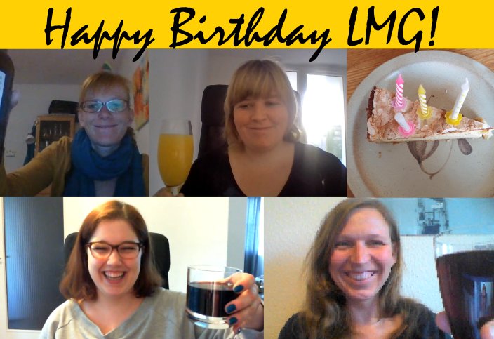 Four years ago a group of young scientists decided to make the first move to create a community fighting for gender equality in academia 💪 Toast with us to the 4th birthday of LMG and celebrate together with us 😀🎂 #womeninscience #birthdayparty
