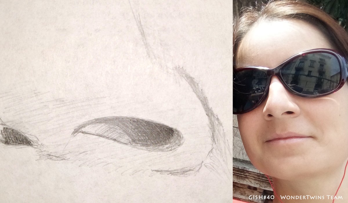 koryuu6's tweet photo. My other two items: a potato coach (I didn't submit it bc I did it loo long so my teammate did it first) and a macro drawing of a nostril of one of my friends 😁 #GISH #gishmini2020item29 #gishmini2020item40 #playathome https://t.co/WiZaWRXdjm