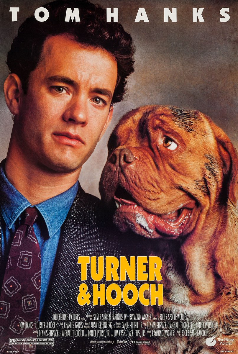 "I like Turner & Hooch. Tom Hanks, reluctant friendship with a dog. That hits me where I live."