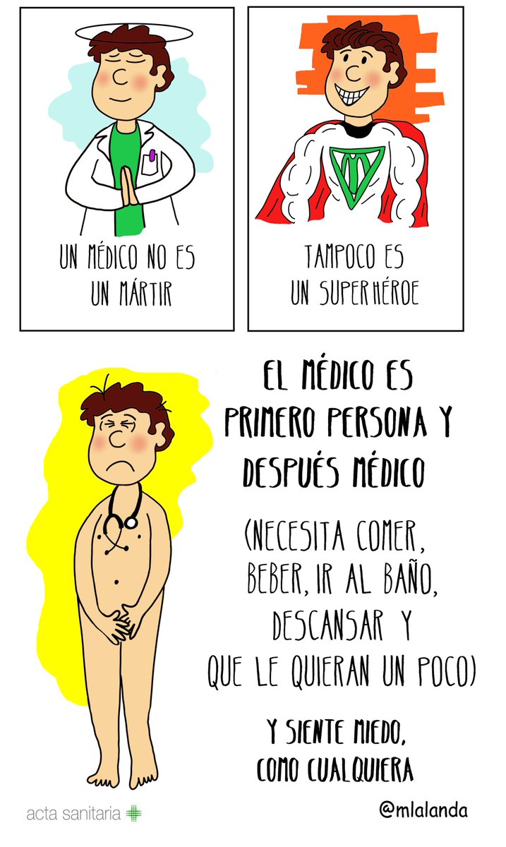 mlalanda's tweet photo. Imparable la queja de los profesionales sanitarios
La misma entrega, la misma energía, la misma empatía que siempre. Pero ahora tambien valientes, trabajando sin protección
Decir que un sanitario es un heroe es un peligro porque jutifica todo
#NiHeroesNiMartires #BastaYa https://t.co/N40ntsnWGB