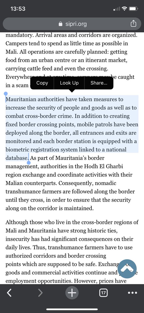 It’s definitely hard not to think of James Scott when you read about the imposition by national authorities of biometric border checks that disrupt migration and  #transhumance patterns in the  #Sahel.