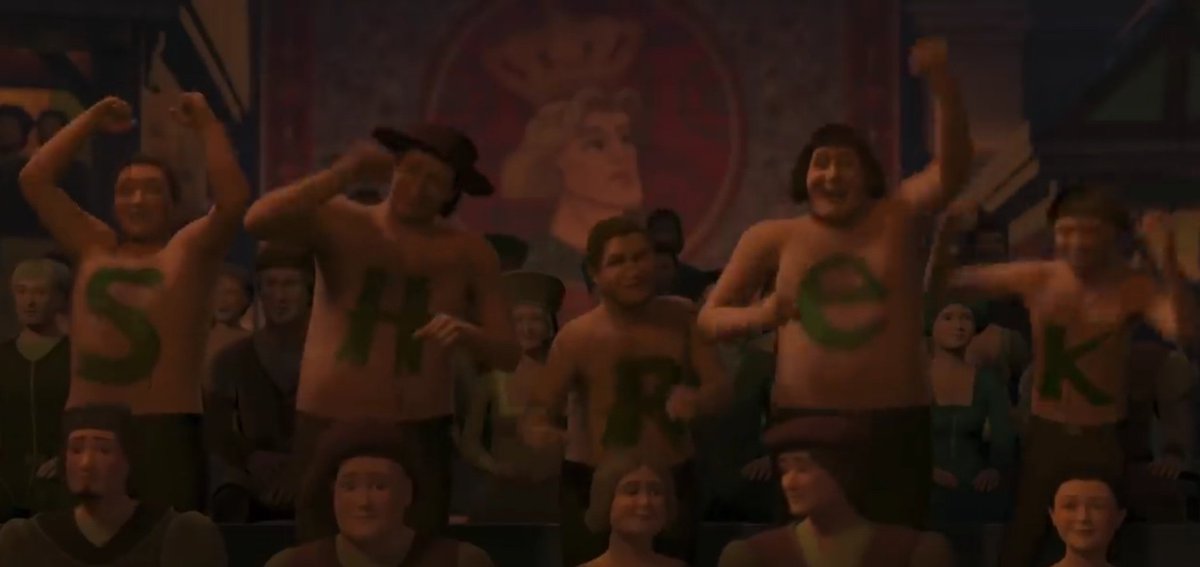 Some Ateez members as scenes from Shrek, a thread;