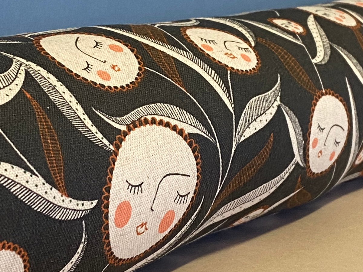 #handmadehour Excited to share this item from my #etsy shop: Draught Excluder - Smiley Scandi Flowers  Draught Excluder - Draft Stopper - draft excluder -doorsnake -flower- modern interior. etsy.me/356tx2h