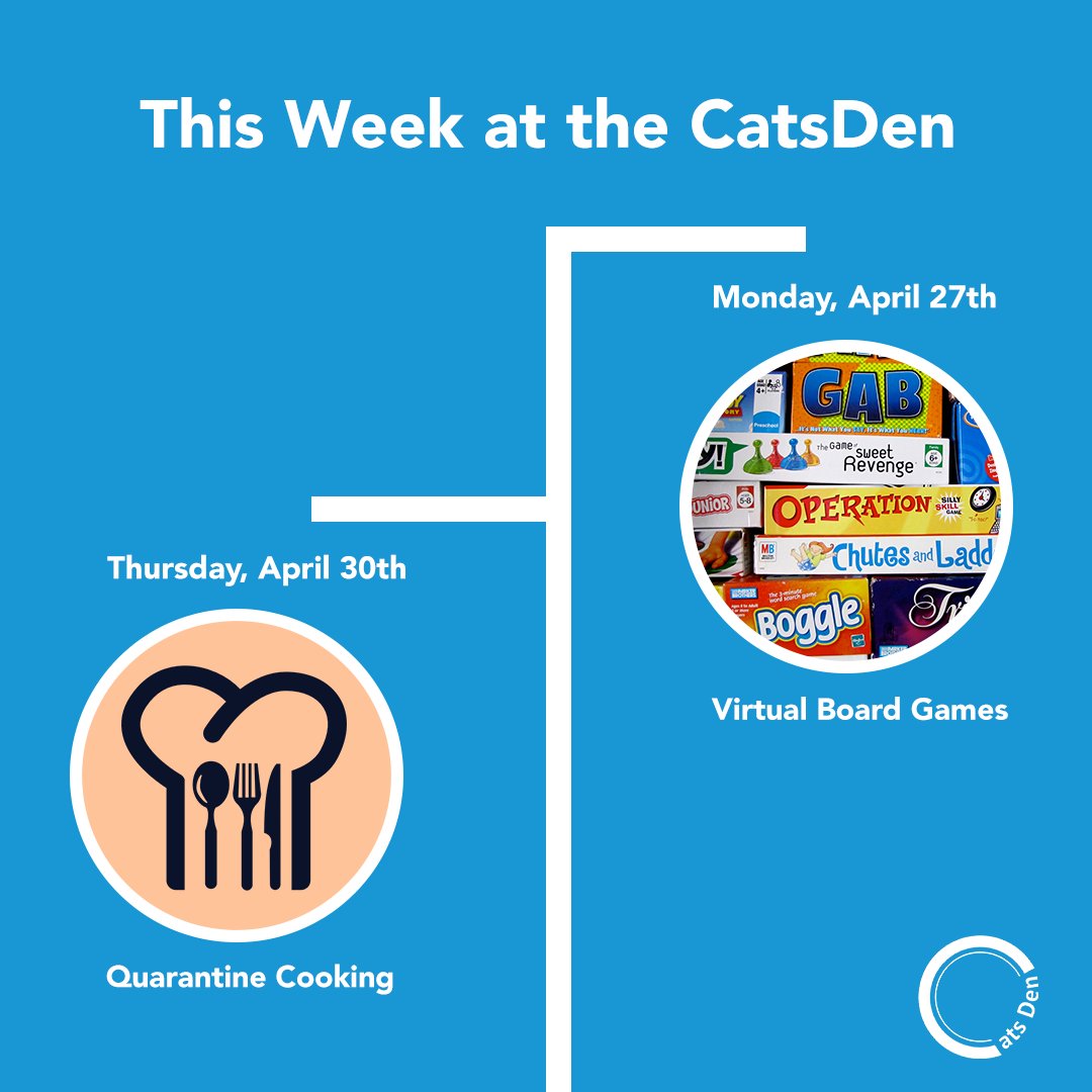 ukcatsden's tweet photo. Check out our upcoming events for this week! RSVP to the link if you want to attend an event! See you there! https://t.co/mCAYFOOXNf https://t.co/QNJwpC5E26