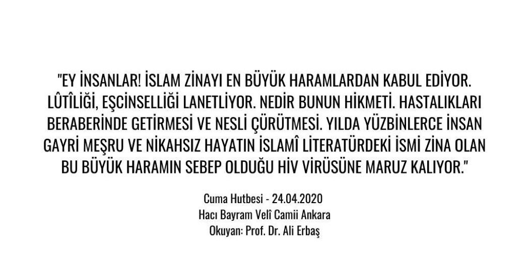Muhterem Diyanet İşleri Başkanım Cuma Hutbesinde hem kanuni ve hem de dini görevini ifa etmiştir. Başkanımızı destekliyorum. #AliErbasyanlızdeğildir