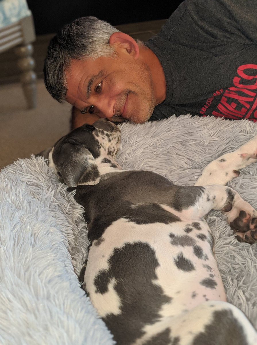 There are a lot of self-care things you can do! And yes, there's a few included in my article. Go for a walk (6-feet apart from others), pick up a hobby, sleep-in, binge your favorite show guilt-free. And enjoy cute dog pics like these ones of Pip (with my dad) and Moose.