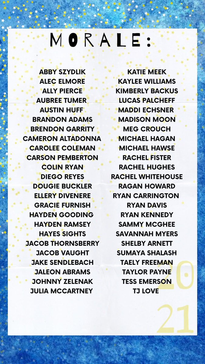 Congratulations to our DanceBlue 2021 Committee! We can't wait to see the impact you all will have on #DB21!