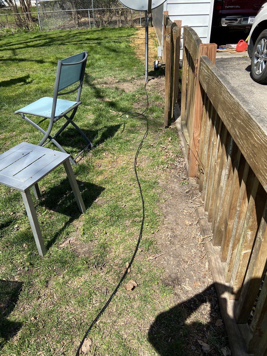KevinThomas02's tweet photo. @DIRECTV this is what you consider a professional installation? Extremely disappointed and now I have to wait until mid June for someone to come take care of this hazard? This should be a priority. https://t.co/9qVoUlUnMD