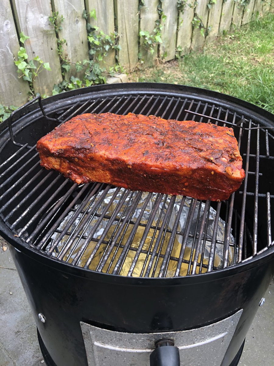 So first attempt at beef ribs, courtesy of <a href="/MeatMerchantMoi/">The Meat Merchant</a>. Cooked on WSM @Weberbarbecues with pecan chunks from <a href="/ProSmokeBBQ/">Pro Smoke BBQ</a>. Rubbed with <a href="/TheSmokeyCarter/">The Smokey Carter™</a> Spicy Cocoa and turned out excellent. Best thing about this cook was I didn’t have to bother @Belfast_BBQ