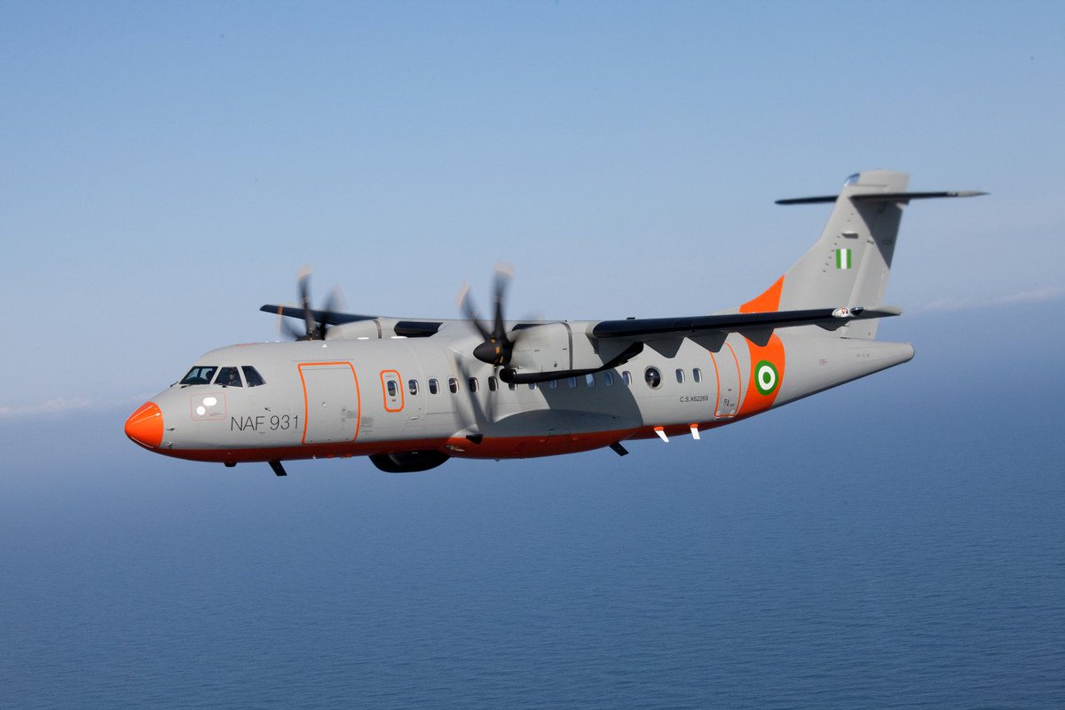 After the missile attack at NASRDA the Navy launches two ATR-42 maritime patrol planes on to patrol Nigeria's EEZ in the Gulf of Guinea.