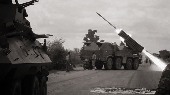 A single launcher carriers 40 rockets. After firing each volley, the launchers would move to a new hide site and await orders to fire again