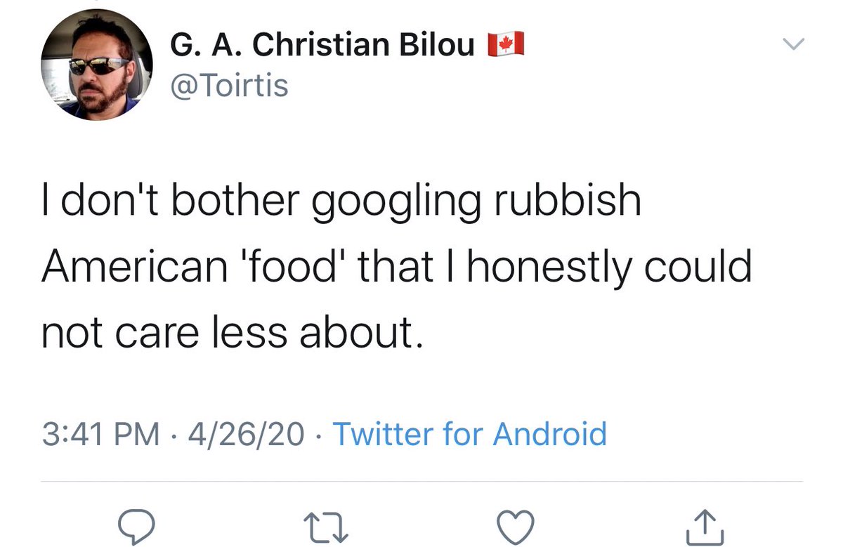 Don’t worry everyone - he’s also a fucking asshole food snob.