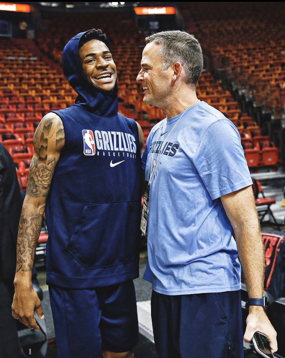 JaMorant's tweet photo. Happy Birthday to the goat 🐐 @CoachMcMahon 🙌🏽 hope you enjoy my guy 🤍🐎
WOOOOOOOOOOOOO https://t.co/EC59TM5fp4
