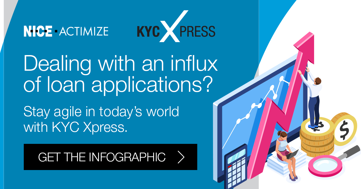 Lgt070809's tweet photo. Need to get KYC checks done quickly to stay ahead? KYC Xpress is here to help. See how this solution automates time-consuming KYC checks so you can stay ahead of that influx of loan applications. See how in this new infographic.
 
https://t.co/Iuh8q4JEbr

#KYC #loan #financing https://t.co/0pDfNZx39O