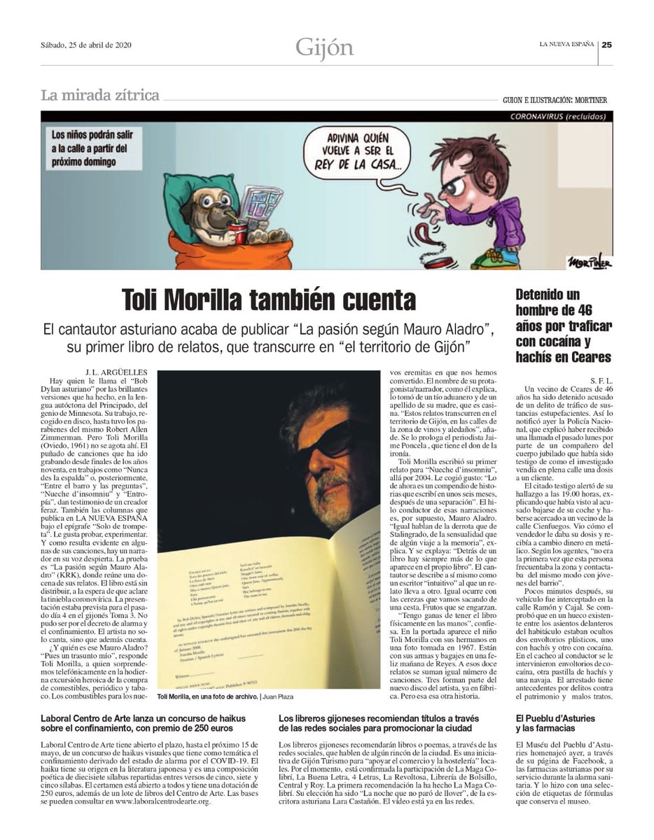 tolimorilla's tweet photo. @lanuevaespana #lapasionsegunmauroaladro #tolimorilla @KRKEdiciones https://t.co/h0jt735DW2