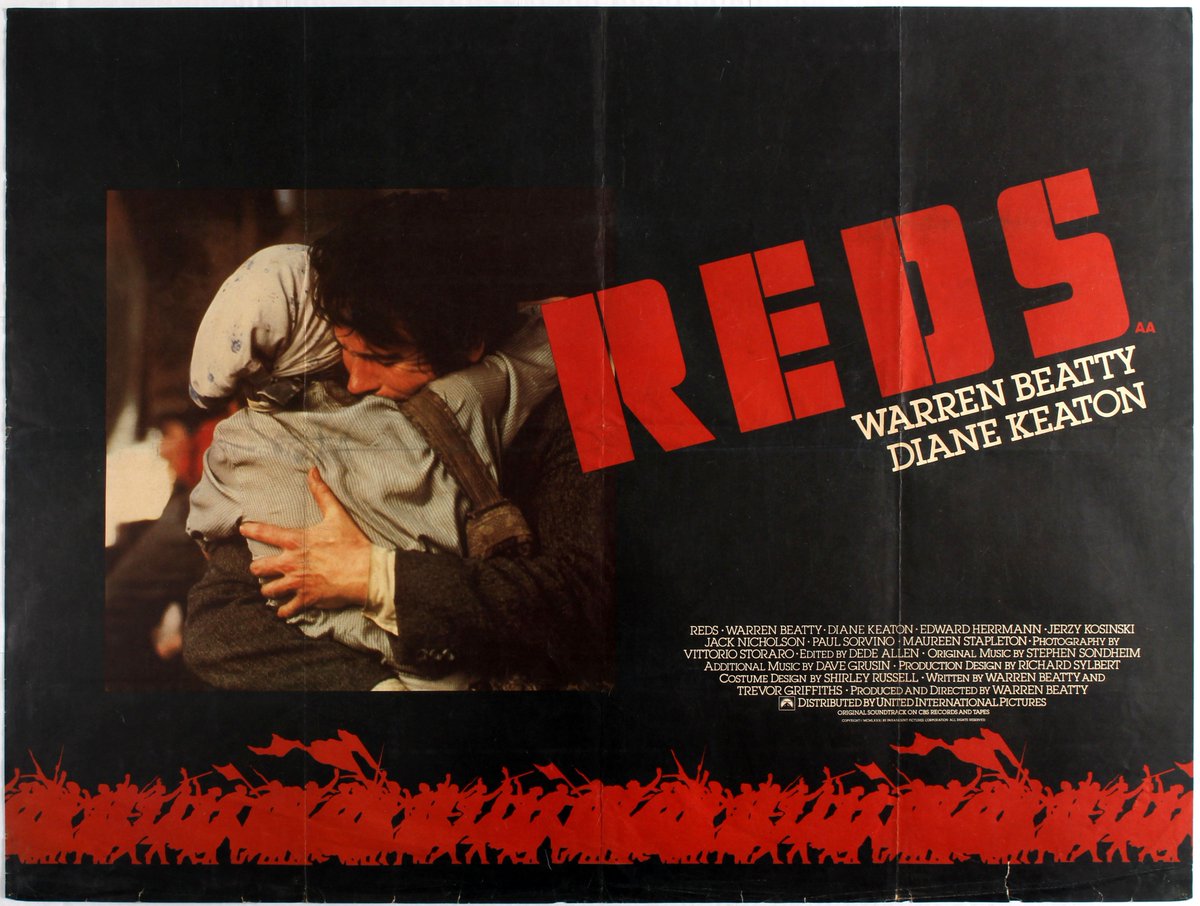 Rados on Twitter: "Reds (1981) - American activist John Reed travels to Russia to witness the revolution and its aftermath. Dir: Warren Beatty Cast: Warren Beatty, Diane Keaton, Jack Nicholson, Maureen Stapleton,