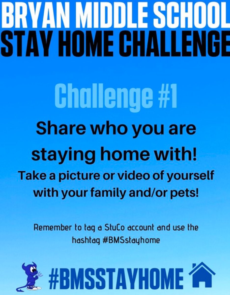 Mrs. Scaliatine (@k_scaliatine) on Twitter photo #BMSstayhome challenge #1: who I'm home with 💜💙 <a href="/BryanD205/">Bryan Middle School</a> <a href="/hbolur7/">Heather Bolur</a> @Booch_17 #bryan_stuco #BMSstayhome challenge #1: who I'm home with 💜💙 <a href="/BryanD205/">Bryan Middle School</a> <a href="/hbolur7/">Heather Bolur</a> @Booch_17 #bryan_stuco