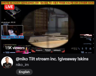 RG1337's tweet photo. @fazeniko He is streaming for you bro @TwitchSupport https://t.co/qdUwR2X5lN