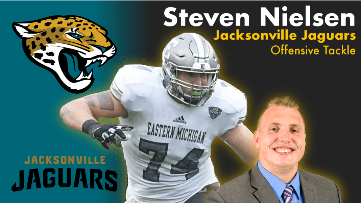 gulklud's tweet photo. Alt fra en fed NFL draft 
Steven Nielsen til Jaguars 🇩🇰 Elmings vindere og tabere 👍🏻👎🏻 Draftens første tre runder vurderet 📈 og meget mere.  
#NFLdk #draftdk #nfldraft 
https://t.co/mrbGDdnGYY https://t.co/S69lrRSXE8