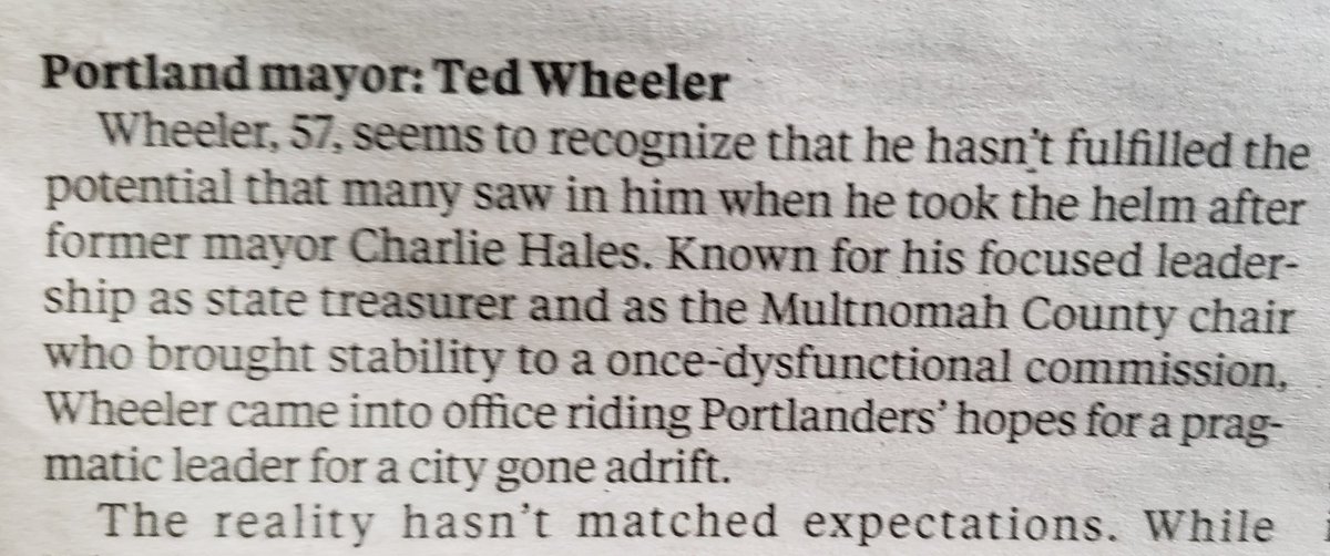sarahforpdx's tweet photo. ICYMI Today's @Oregonian presented Portlanders with a clear choice for Portland mayor in the May 19, 2020 primary.

An underwhelming status-quo candidate who'll make sure the PBA is pleased with how our recovery dollars are spent or... me. https://t.co/TpAWwthajk