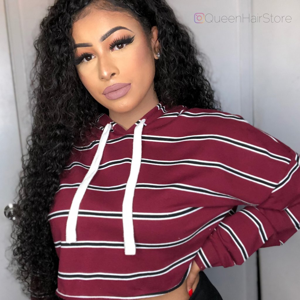 Make you do a double take! 😍😍😍⁠
⁠
This baddie is wearing our 28' Curly U-Part Wig wig named Arabella. Queen Hair Store can match every texture for your u-part wigs! ✨⁠
⁠
Shop Now! Link in bio!💕⁠
⁠
#queenhairstore #wigs #28inches #luxuryquality #upartwig #baddiealert