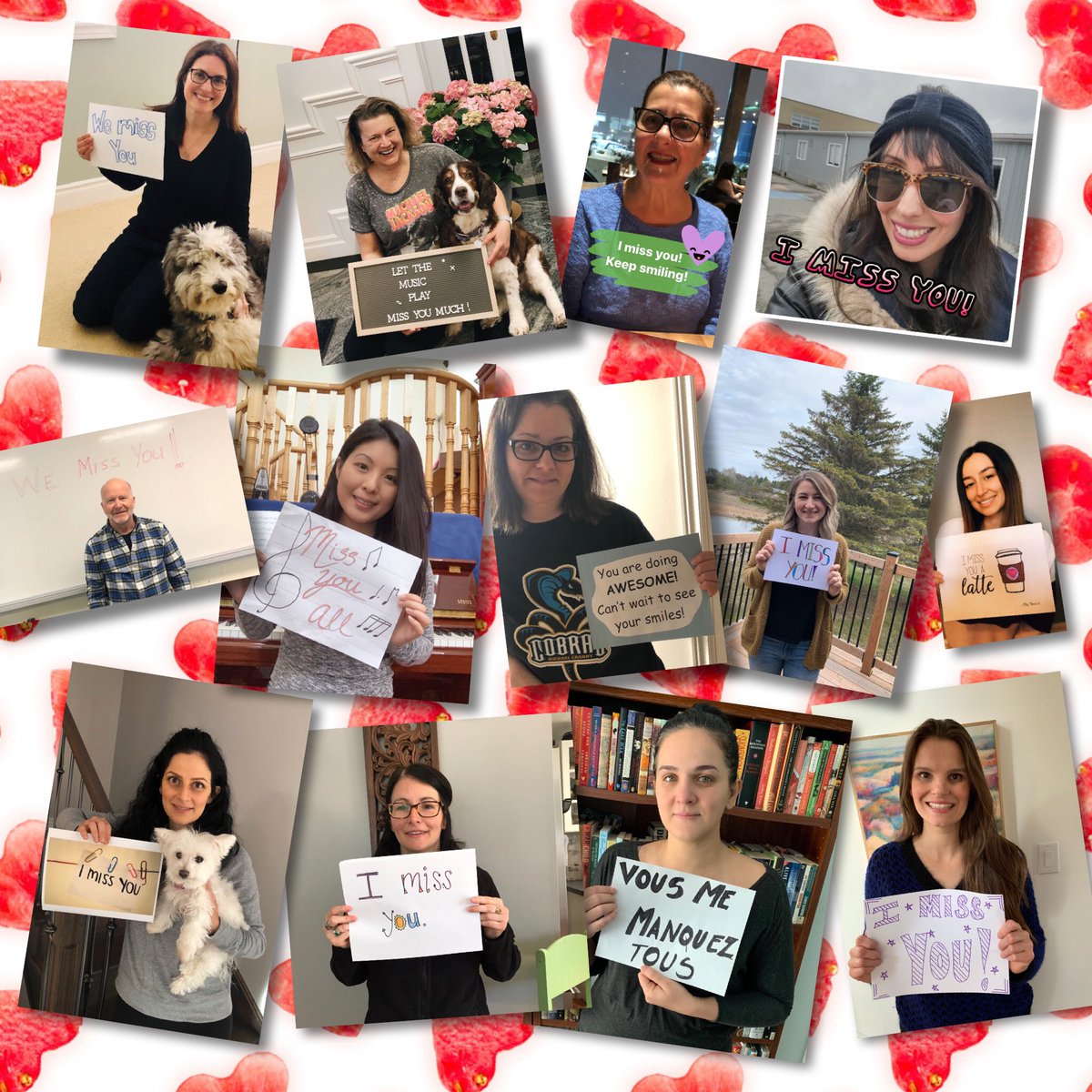 MrsKimGr4's tweet photo. The ENTIRE @michaelcrannyes team misses the students with all our hearts ♥️ ❤️ To all our students and their families, stay safe and healthy. We hope to see you very soon @YRDSB #missingyou #teachers #liveforourstudents #goodvibesonly https://t.co/B7WvqqhYYc