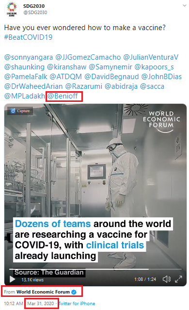 WHO, April 24 2020: "There is currently no evidence that people who have recovered from  #COVID19 & have antibodies are protected from a second infection."Here  #Bloomberg &  #TIME (owned by Salesforce Marc Benioff,  #WEF  #4IR chair), echo the fear.  https://time.com/5827450/who-coronavirus-antibodies-reinfection/