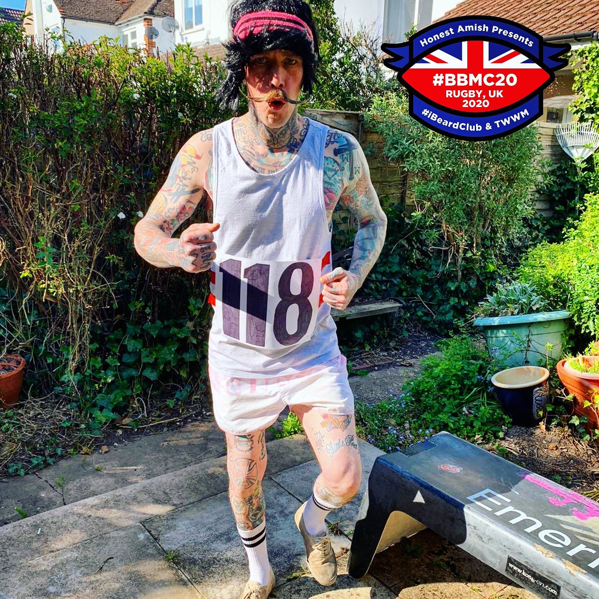 🏃 <a href="/dangeruss777/">Russell Bristow</a> counts us down to 118 days to go until the British #Beard and #Moustache Championships 2020 sponsored by <a href="/HonestAmish_com/">Jed</a> and in aid of @TheLionsBarbers 

Jog on over to the #BBMC20 website to grab your ticket tbbmc.ibeardclub.co.uk
