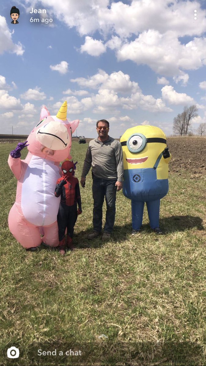 Had some Very Important characters in the field this morning!