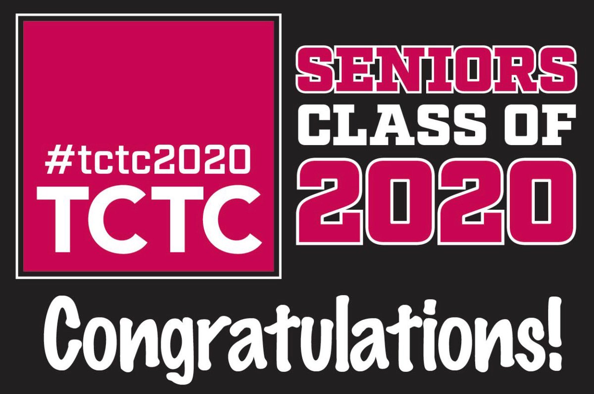 TctcBPA's tweet photo. TCTC has ordered yard signs for all seniors and they will be available at check out. https://t.co/vpthNgxMDX