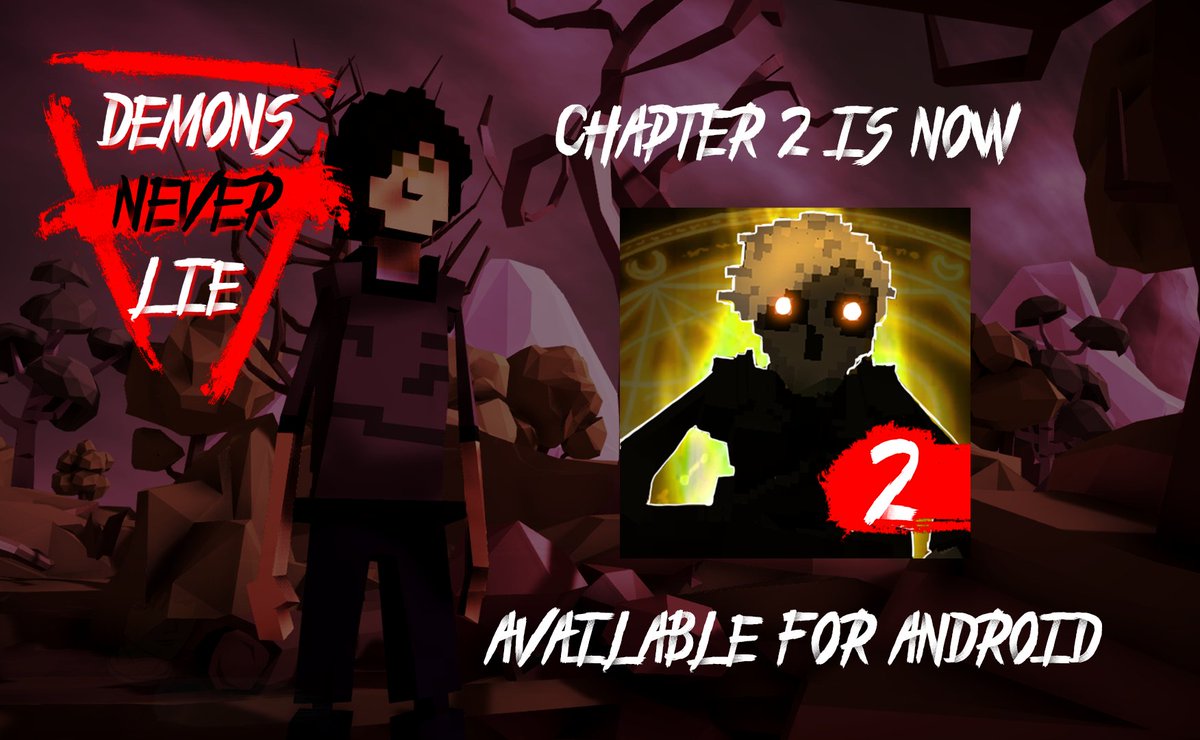 demonsneverlie's tweet photo. The wait is over!  #DemonsNeverLie Chapter 2 is now available for #Android in #GooglePlay ▶️ https://t.co/e5UMWXMMcD
Enjoy! 😈

Remember that #DemonsNeverLie is  finalist of the GooglePlay Indie Games Festival!🏆 https://t.co/jgaU128kQ9