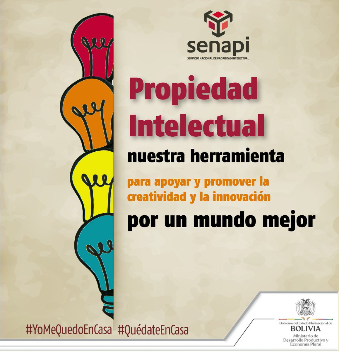 AutorBolivia's tweet image. 26 de abril
DÍA MUNDIAL DE LA PROPIEDAD INTELECTUAL

Promoviendo la creatividad y la innovación

#QuédateEnCasa
#YoMeQuedoEnCasa
#Senapi
#ProtegeTuCreación