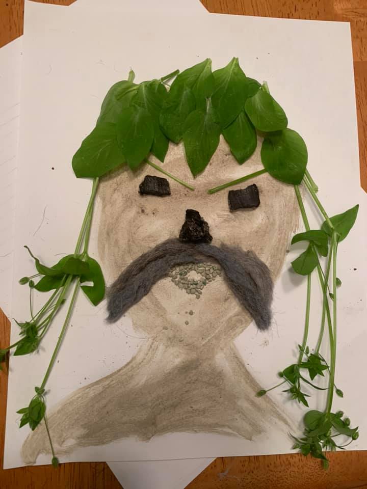 LoveableAssbutt's tweet photo. Item 31: You wanna re use stuff around your house to make art! This is our take on Joe Exotic #Gish #Item31 https://t.co/3qclaC6LOo