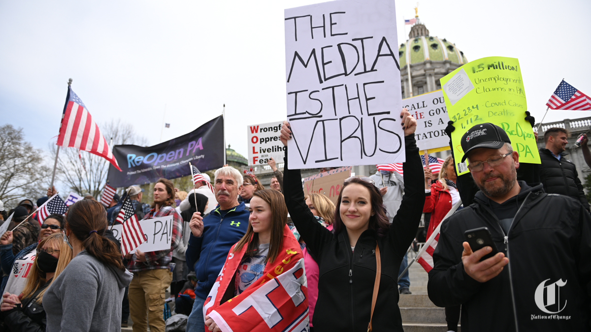 Speaking of the media - we were one of the main enemies of this rally. Which isn't surprising, as the media is the target of every Trump rally.