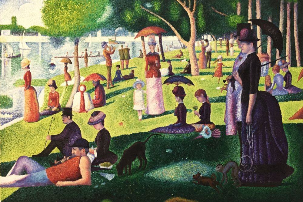 Calm PaintingAKAA Sunday Afternoon on the Island of La Grande Jatte by Georges-Pierre Seurat