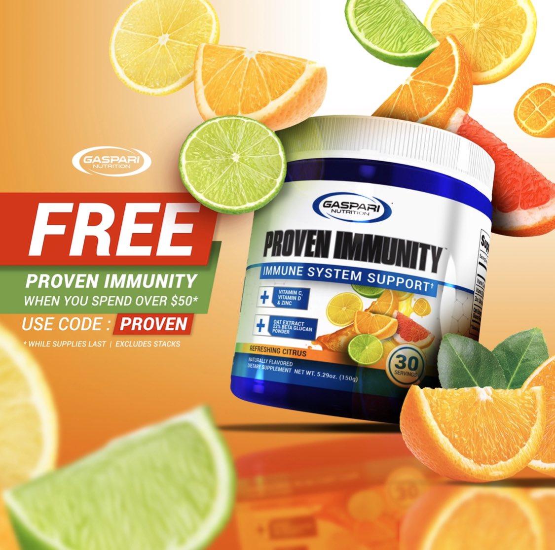 RichGaspari's tweet photo. Proven Immunity is HERE!! To celebrate the launch of our newest product, we’re giving it to you FREE, with any purchase of $50 or more! Fill your cart & remember to use coupon code “PROVEN” to score your FREE #ProvenImmunity!
Shop Now ➡️ https://t.co/Lu6O0Pe4FC https://t.co/582QoChOea