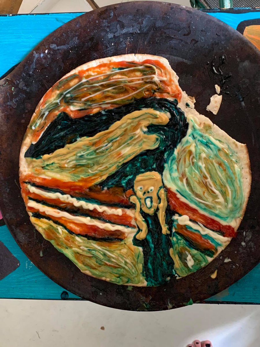 LoveableAssbutt's tweet photo. That last one i just wanna show you a picture of this. its amazing! Thank you to our resident Artist!! #gish @mishacollins Just want you to see this #item28 

Yes blue got everywhere.. also.. don't dye BBQ sauce blue.. trust us. https://t.co/T9RcsmDSOc