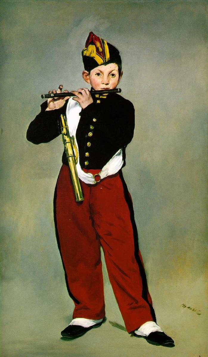 Nice Painting AKAYoung Flautist by Edouard Manet