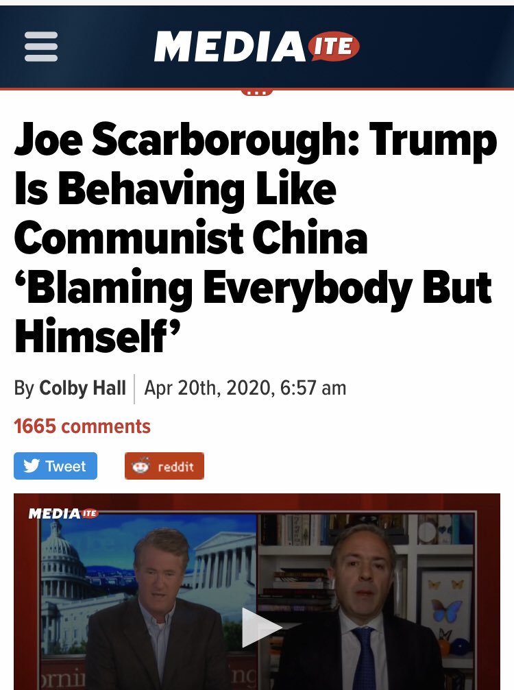  @JoeNBC continues to find headlines any way that he can.