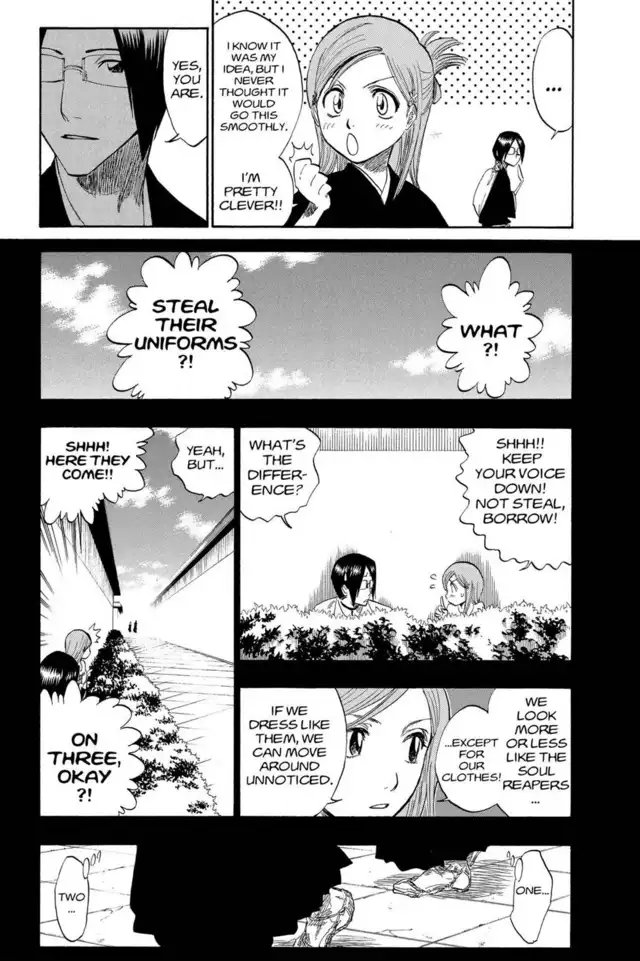 Strength:Orihime is strong enough to knock out two Shinigami